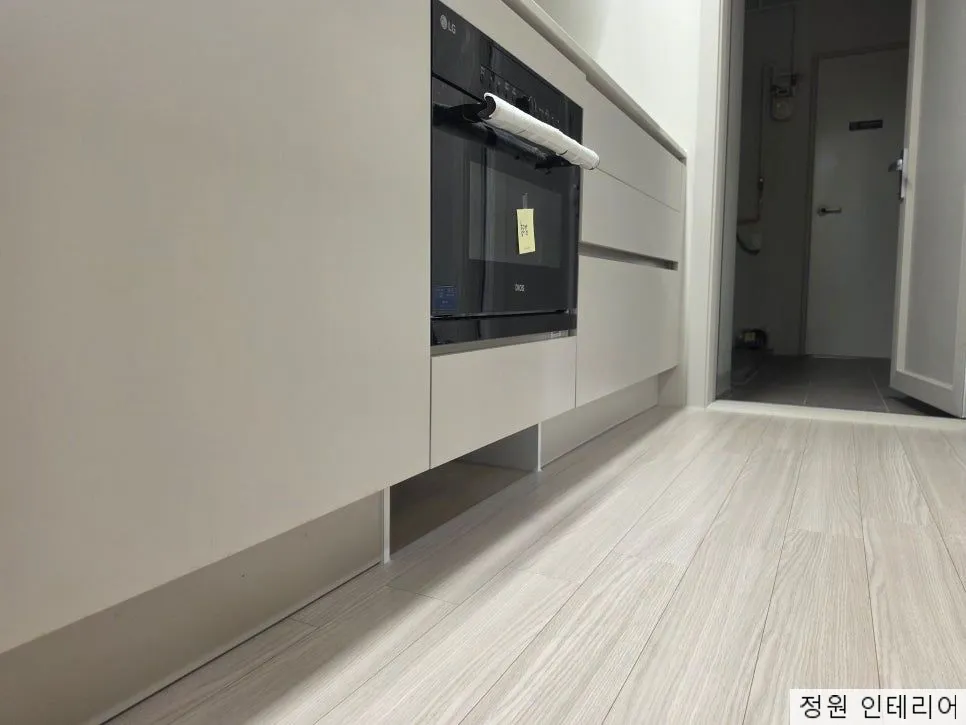 포항 북구 흥해읍 한화포레나 로봇청소기장 리폼 오븐 아래 치수를 맞춘 현장 현장 사진 12