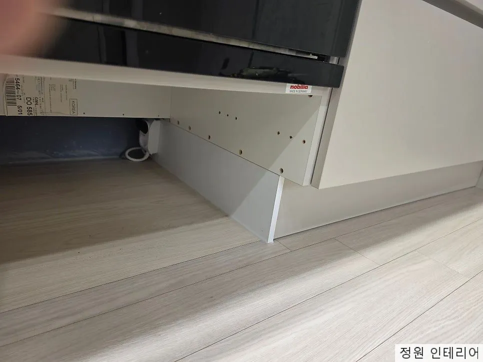 포항 북구 흥해읍 한화포레나 로봇청소기장 리폼 오븐 아래 치수를 맞춘 현장 현장 사진 7
