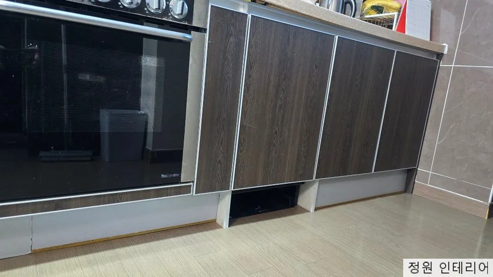 칠곡 석적읍 드리미 수납장 개조 한솔솔파크강변 800mm 하부장을 나눠 쓴 현장 현장 사진 11