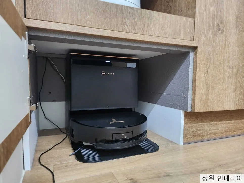 대구 로봇청소기장 리폼 및 설치|달서구 월성코오롱하늘채2단지 에코백스 X8 직배수 전용장 제작기 현장 사진 30