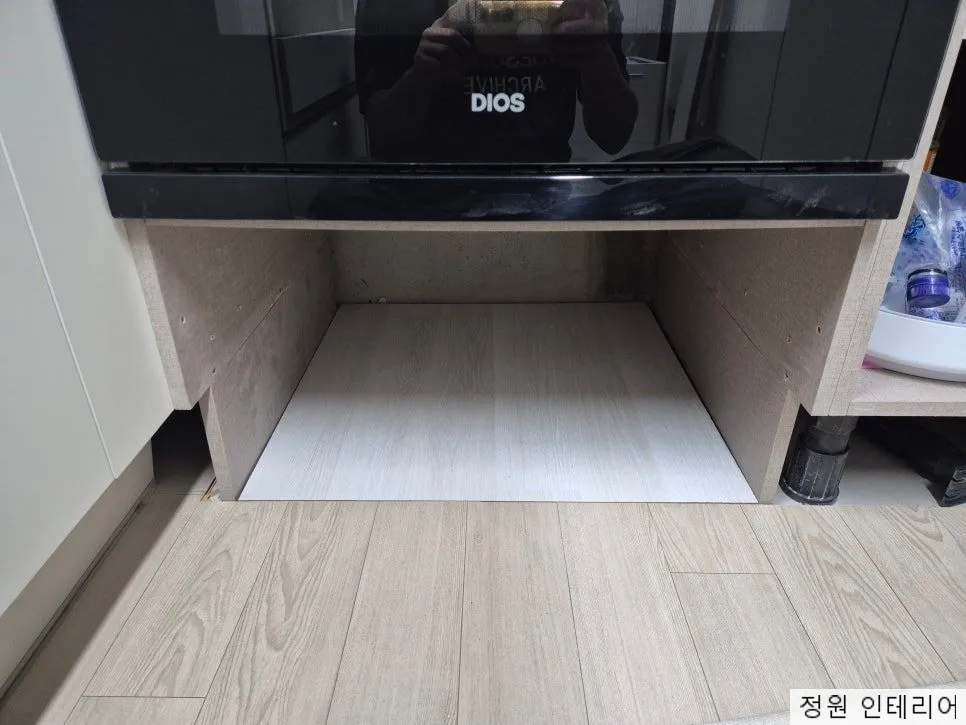 부산 금정구 청룡동 로봇청소기장 리폼, 경동아파트 로보락 S9 슬림 직배수 맞춤 시공 현장 사진 8