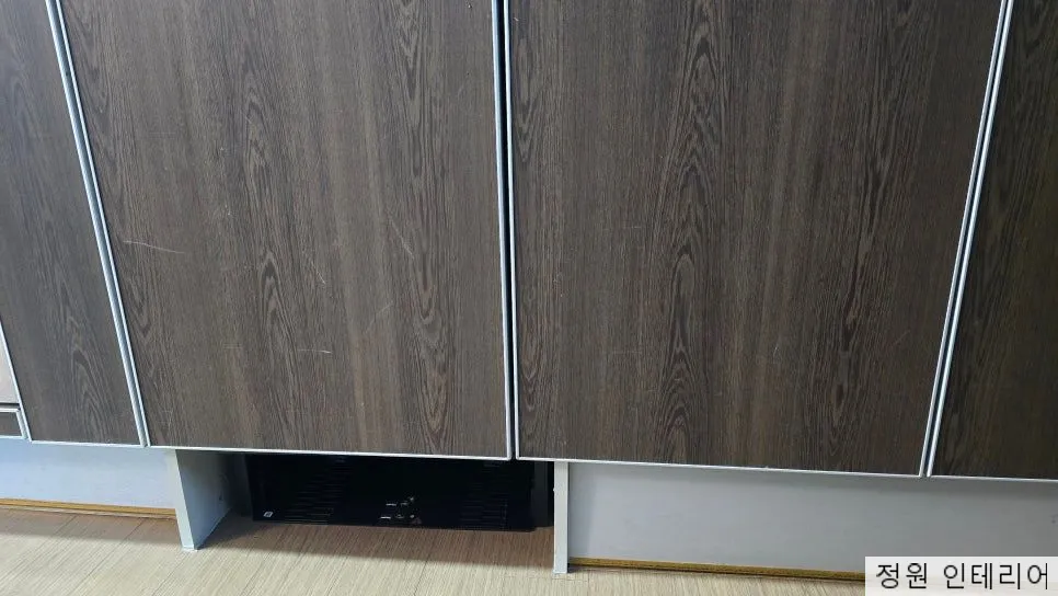 칠곡 석적읍 드리미 수납장 개조 한솔솔파크강변 800mm 하부장을 나눠 쓴 현장 현장 사진 3