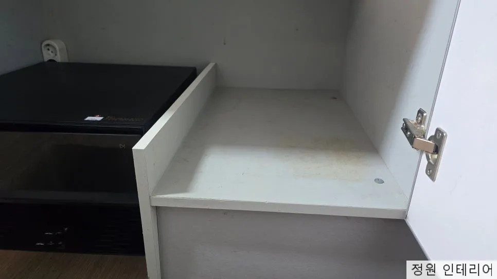 칠곡 석적읍 드리미 수납장 개조 한솔솔파크강변 800mm 하부장을 나눠 쓴 현장 현장 사진 8