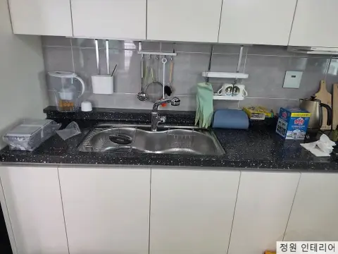 영천 문외동 LH센트럴타운 싱크볼교체 곡선형 볼을 사각형으로 바꾼 현장 대표 사진